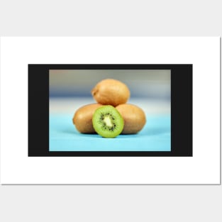 Fresh kiwi fruits Posters and Art